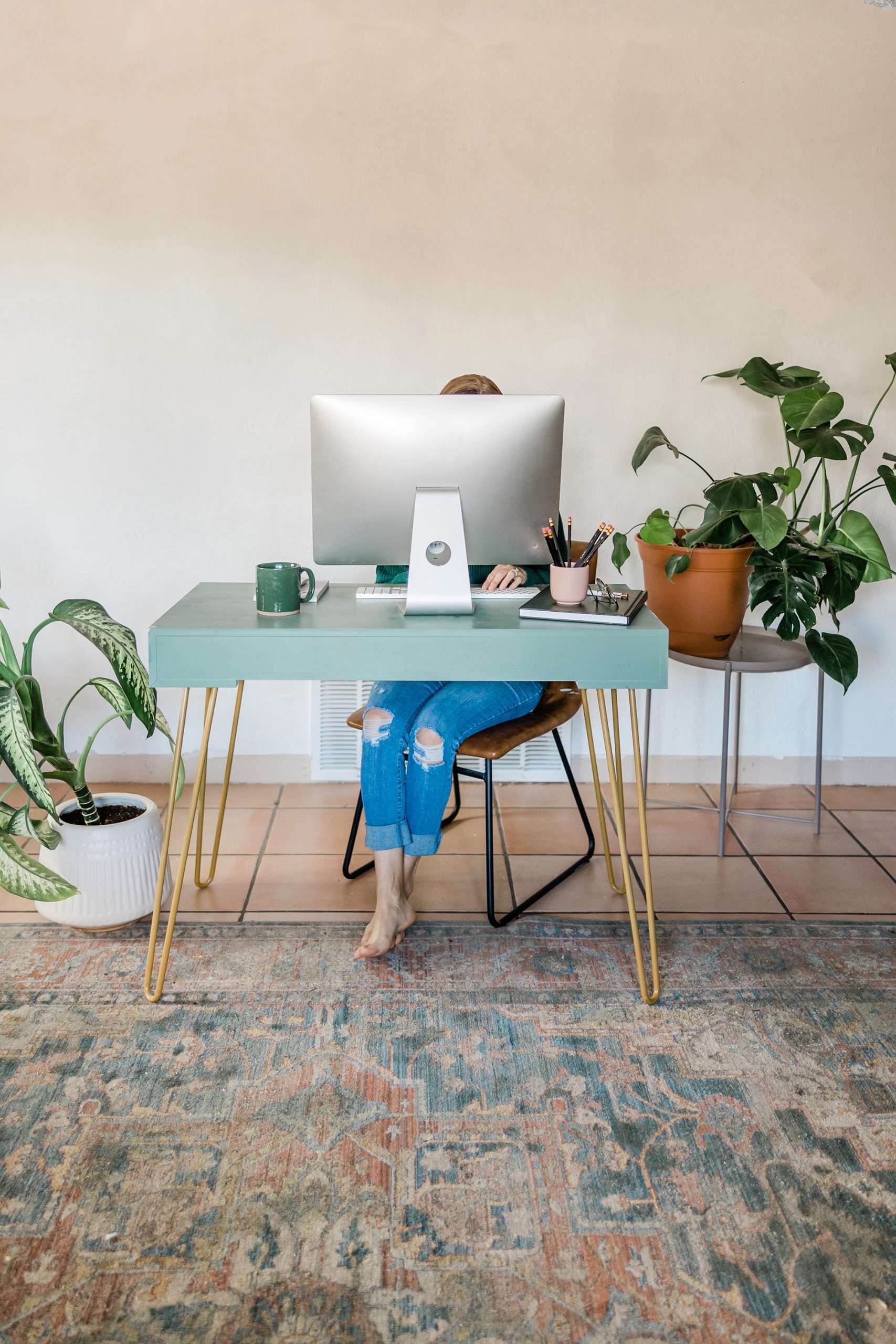 Girl's work space